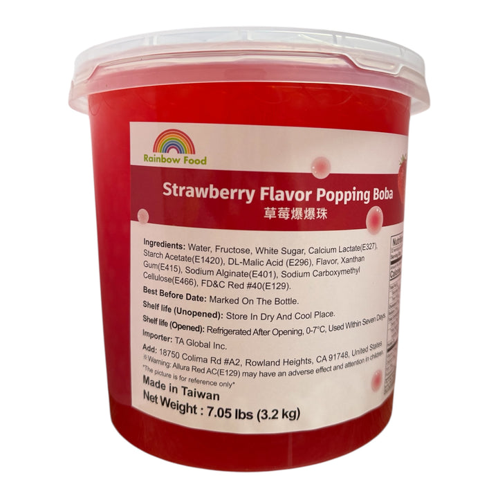 Strawberry Popping Bobas