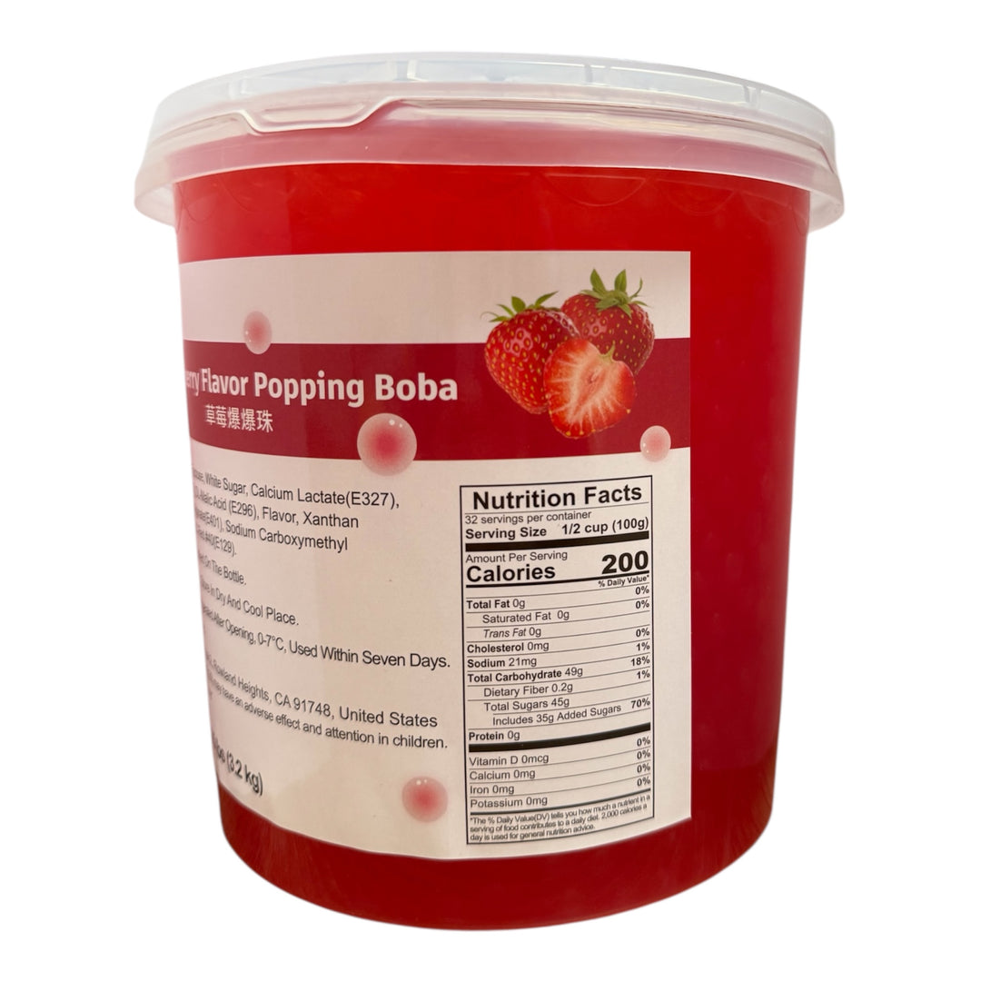Strawberry Popping Bobas
