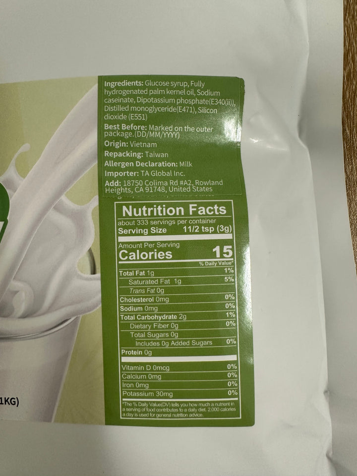 non dairy creamer for milk teas