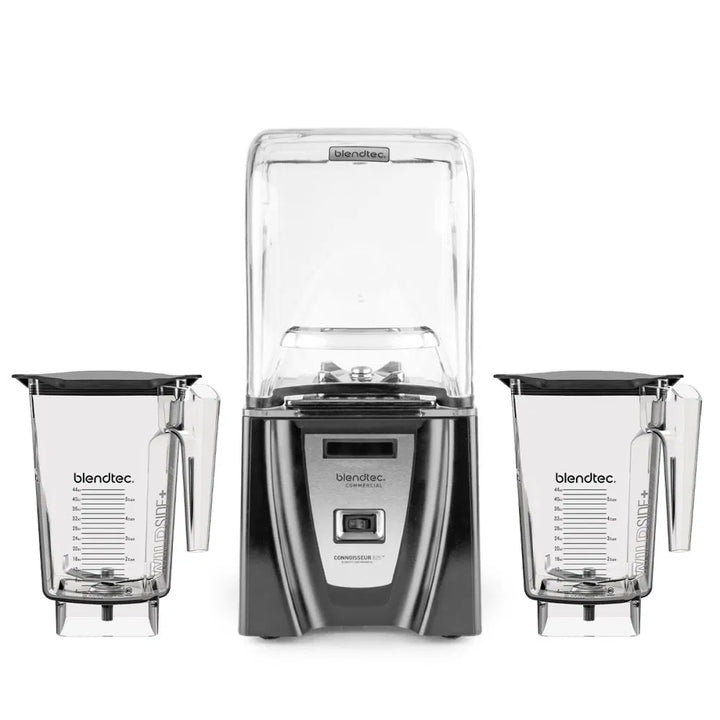 Blendtec C825C11Q-B1GB1D Connoisseur 825 3.8 hp Blender with Sound Enclosure and (2) 90 oz. WildSide+ Jars